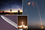 SpaceX Falcon 9 rocket illuminates Southern California skies with a dazzling sunset spectacle: photos
