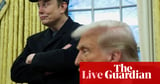 Musk boasts about ‘thrashing bureaucracy’ in cosy joint interview with Trump – US politics live