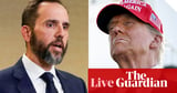 Donald Trump ‘would have been convicted’ over 2020 election had he not won in 2024 – US politics live