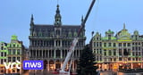 Christmas tree arrives on Brussels’ historic market square (VIDEO)