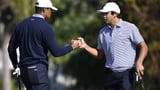 Tiger Woods and son Charlie share the lead at PNC Championship