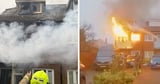 Terrifying moment e-bike explosion sends fireball through home as three people flee