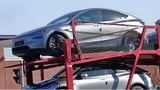 Tesla Model Y “Juniper” spotted on car carriers in China