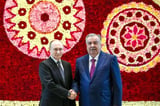 Russia's Putin Arrives for Summit Meetings in Tajikistan in Central Asia