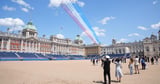 Red Arrows make history with sustainable fuel flypast for King’s birthday