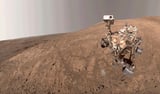 NASA's Mars Perseverance snaps a selfie as a Martian dust devil blows by