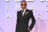 Cynthia Erivo Puts a Wickedly Stylish Twist on the Pinstripe Suit for the NAACP Image Awards