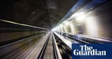 Passengers hold on as driverless Metro train speeds through Sydney tunnel with an open door