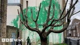New tree mural in London street prompts Banksy speculation