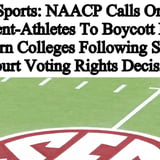 The Shade Room on Instagram: "TSR Staff China! @China_lovelace
_________________________
The NAACP is trending after it launched a new campaign urging Black student-athletes to boycott certain Southern colleges following a recent Supreme Court ruling that weakened parts of the Voting Rights Act. According to @nbcnews, the organization’s “Out of Bounds” campaign is calling on Black recruits to withhold commitments from schools in states including Tennessee, Louisiana, Alabama, Florida, Mississippi, South Carolina, Texas, and Georgia. _________________________
The Congressional Black Caucus (CBC) is backing the NAACP’s call. If you’re a sports fan, you know these states represent SEC schools such as the University of Alabama, the University of Texas, the University of Georgia, and Ole Miss. The campaign comes after the Supreme Court ruled 6-3 that Louisiana’s use of race in drawing two majority-Black congressional districts was unconstitutional. _________________________
Since the ruling, lawmakers in several Southern states have pushed new district maps that critics say weaken Black voting power. The NAACP is also encouraging fans and alums to redirect donations and support to HBCUs, while urging recruits to consider visiting HBCUs instead. _________________________
Thousands have already taken to the streets in places like Selma and Montgomery, Alabama, protesting the decision and its impact on Black voters across the South. Members of the CBC criticized schools for staying silent as several Southern states moved to eliminate majority-Black voting districts and reduce Black political representation. Lawmakers warned that universities could face economic consequences if they continue refusing to speak out. The CBC also unanimously opposed supporting the SCORE Act, proposed legislation aimed at regulating NIL compensation for college athletes, citing concerns over ongoing attacks on Black voting rights. Swipe to read a statement from the NAACP.
✍🏾#TSRStaffAS 📷:(@gettyimages) #TSRSports"