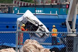 Vessel's implosion can be heard on new video from expedition to Titanic wreckage