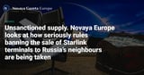 Unsanctioned supply. Novaya Europe looks at how seriously rules banning the sale of Starlink terminals to Russia’s neighbours are being taken — Novaya Gazeta Europe