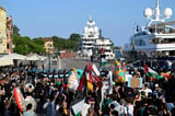 Venice protesters denounce US ambassador's mega yacht