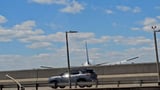 United Airlines Boeing 767 collides with truck and highway streetlight as it lands at Newark airport