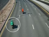 Over 8,000 delivery riders fined in Dubai for driving on fast lane