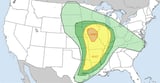 Hail and Damaging Winds Threaten the Plains and Midwest on Monday