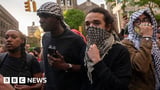 Dozens of pro-Palestinian protesters arrested at Columbia University