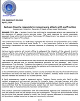 Jackson County, Missouri, discloses a ransomware attack