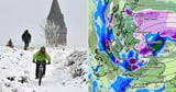 Snow maps show '3cm per hour' storm will engulf half the country this month