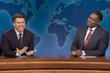 Michael Che tricks 'SNL' costar Colin Jost into shocking Scarlett Johansson, Jenna Ortega joke