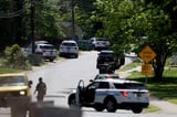 Photos of scene from east Charlotte where multiple law enforcement officers shot