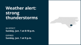 Pea-sized hail forecast with thunderstorms in Inland Pender Sunday, says the NWS