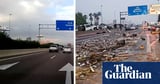 Spanish floods: before and after footage shows the scale of destruction in Valencia – video