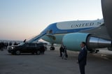 Trump flies partway home in an old Air Force One after Iran strikes | AP News