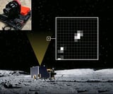 Astrobotic lunar surface sensor to track cislunar traffic and security
