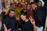 Walton Goggins Gets Support from 'White Lotus' Costars Michelle Monaghan and Sam Rockwell as He Makes 'SNL' Hosting Debut