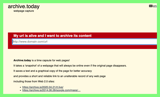 The FBI has subpoenaed the domain registrar of archive.today, demanding information about the owner of the archiving site as part of a criminal investigation