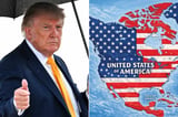Trump Shares Map Showing Canada, Mexico and More Nations as U.S. Territory in Labor Day Posting Spree