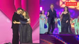 Shah Rukh Khan and Kajol evoke nostalgia with their performance at awards show; Abhishek Bachchan pays tribute to Amitabh Bachchan. Watch