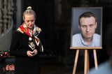 Alexei Navalny's widow says lab reports show her husband was poisoned