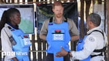 Prince Harry in Diana's footsteps with landmine walk in Angola