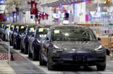 Tesla's China-made EV sales in August up 3% yr/yr
