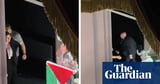 Cast member displays Palestinian flag at end of Royal Opera House performance