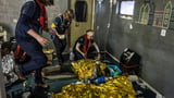 Survivors of Mediterranean rescue say about 50 people died on the trip from Libya, aid group reports