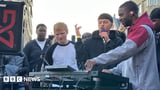 Ed Sheeran supports Sheffield group TRACKS in surprise gig