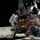 A lunar base could start with a dome over a crater made of regolith