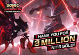 SONIC X SHADOW GENERATIONS surpasses 3 million units sold