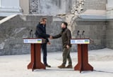 Russia shells Odessa during visit by Zelensky and Greek PM Mitsotakis