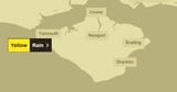 Isle of Wight yellow weather warning by Met Office for rain