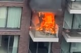 Aldgate fire: 100 firefighters tackle huge blaze at block of London flats