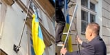 Ukrainian flag removed from Czech parliament building - new president boasts it was on his orders