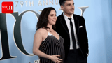 Pregnant Aubrey Plaza debuts baby bump with partner Chris Abbott at 2026 Tony Awards