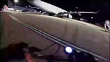Shock moment pro-Palestine protesters break into RAF Brize Norton & spray 2 military planes with paint...