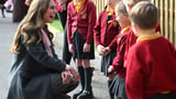 Sweet Kate laughs with schoolkids & says ‘keep up the hard work’ on visit to tragic Southport victim’s prim...