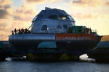 Floating igloo leaves France for polar exploration mission