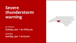 UPDATE: Thunderstorms with quarter-sized hail in Cabarrus and Mecklenburg counties